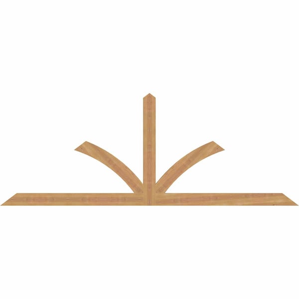 Ekena Millwork Richland Smooth Timber Gable Bracket, Western Red Cedar, 84"W x 31"H x 1 1/2"D x 3 1/2"F, 9/12 Pitch GBW084X31X0204RIC00SWR - main